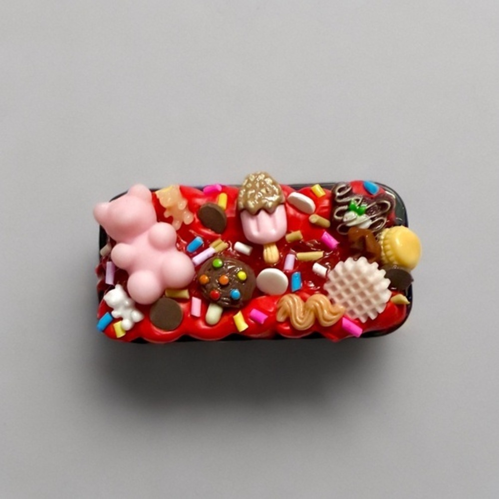 Decoden Mini Tin Box, Red Velvet Sweets Kawaii Junk Case Eyelashes Pill Holder